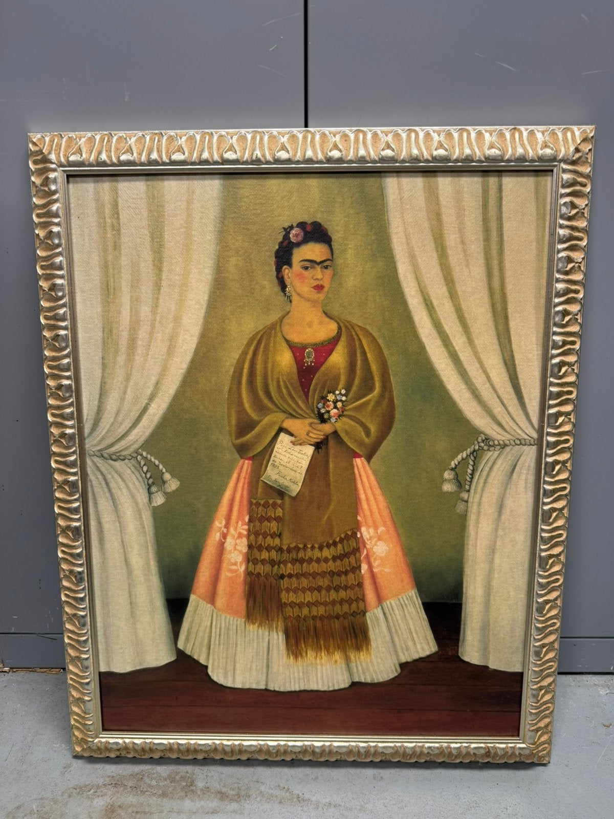 Grote ingelijste canvasprint Frida Kahlo - Leon Trotsky, Antiek en Kunst, Kunst | Schilderijen | Klassiek, Ophalen