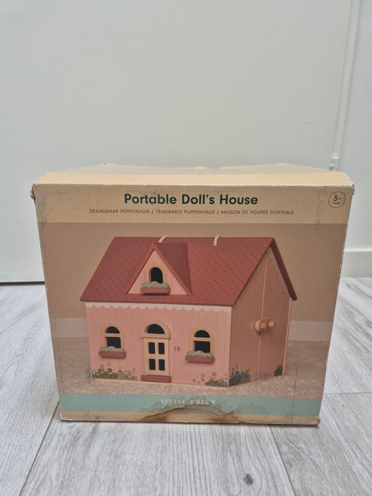 Little Dutch Draagbaar Poppenhuis - Zo goed als nieuw, Ophalen, Zo goed als nieuw, Poppenhuis