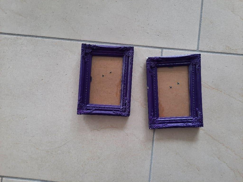 paarse fotolijsten, Ophalen of Verzenden, Zo goed als nieuw, Fotolijst, Hangend
