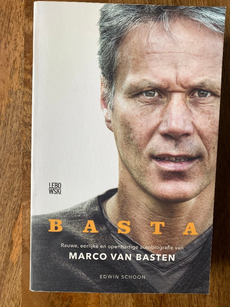 Basta ( Marco van Basten ) - Edwin Schoon, Ophalen of Verzenden, Zo goed als nieuw, Edwin Schoon, Balsport