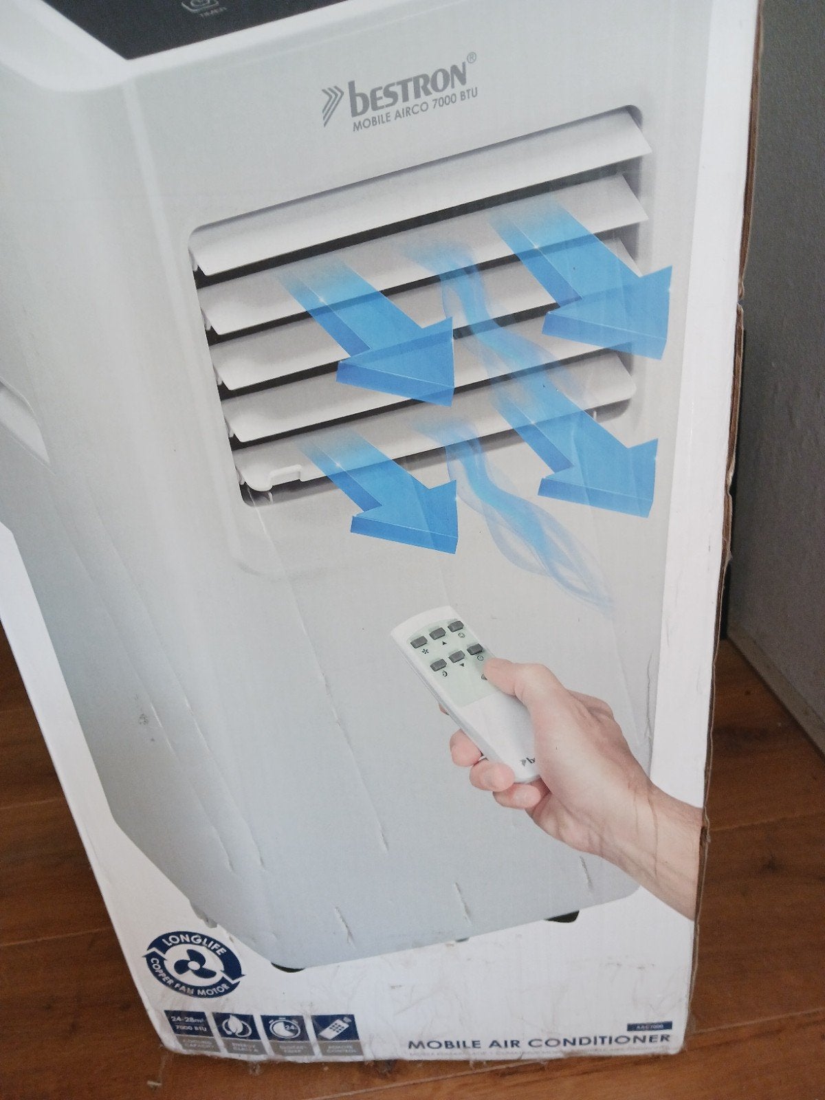 Mobiele airco, nieuw in doos.Merk : Bestron., Ophalen, Timer, Minder dan 60 m³, Nieuw