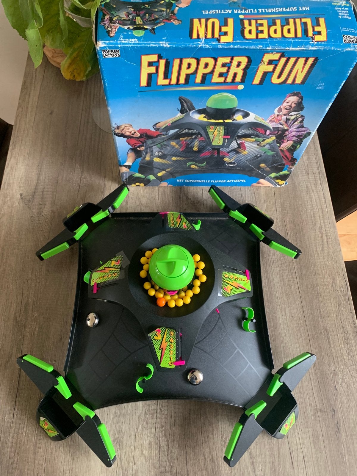 1995 Flipper Fun: Supersnelle flipper actiespel van Parker, Drie of vier spelers, Ophalen of Verzenden, Gebruikt