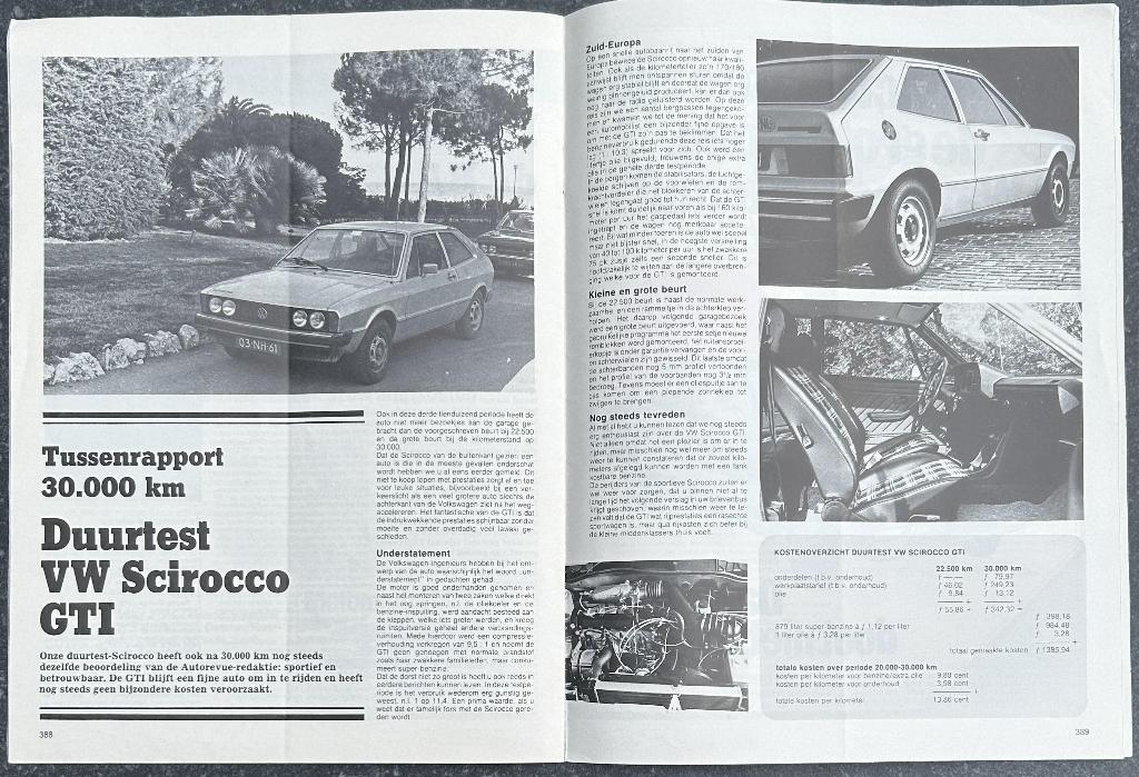 Volkswagen Scirocco 1 ( typ 53 ) testen in Autovisie e.a., Gelezen, Ophalen of Verzenden, Autovisie, Volkswagen