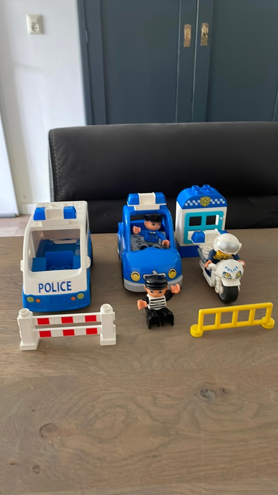 Duplo verschillende auto’s motor +polietieagenten Politie, Ophalen of Verzenden, Zo goed als nieuw, Duplo