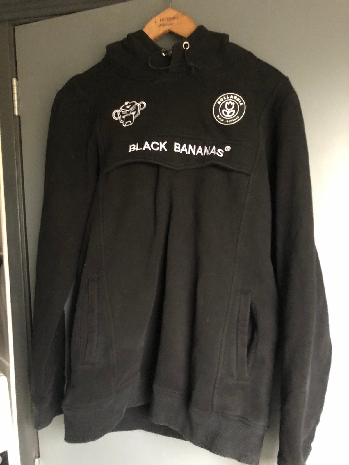Black Bananas hoodie zwart maat L ., Kleding | Heren, Ophalen, Zo goed als nieuw, Maat 52/54 (L), Zwart