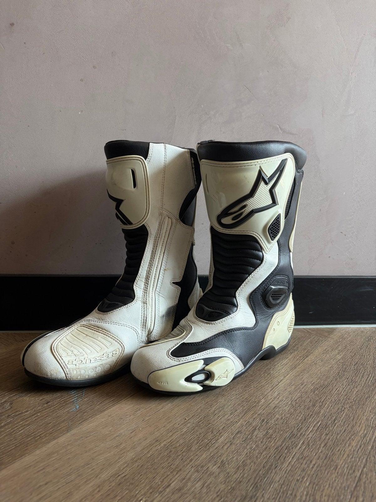 Alpinestars SMX Plus V2 motorlaarzen - Wit/Zwart maat 41, Motoren, Ophalen, Alpine Stars, Dames, Laarzen