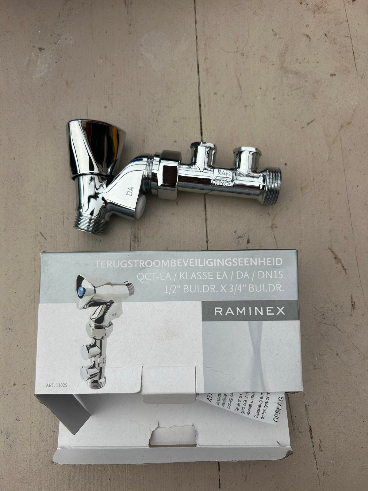 Raminex Kraan Terugstroombeveiligingseenheid QCT-EA Nieuw, Doe-het-zelf en Verbouw, Ophalen of Verzenden, Nieuw, Chroom, Kraan
