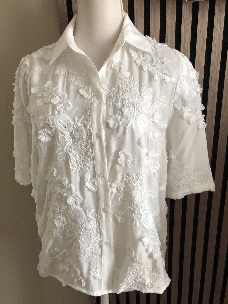 Norah blouse 38, Maat 38/40 (M), Verzenden, Wit, Zo goed als nieuw