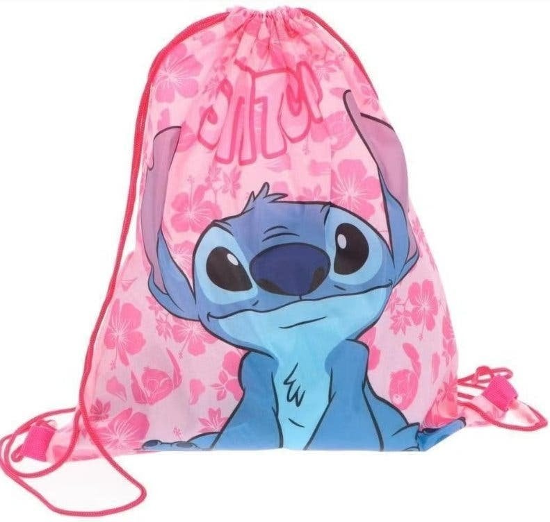 Stitch Gymtas Roze - Disney Zwemtas / Sporttas / Rugtas, Sport-/zwemtas, Nieuw, Disney Stitch, Ophalen of Verzenden