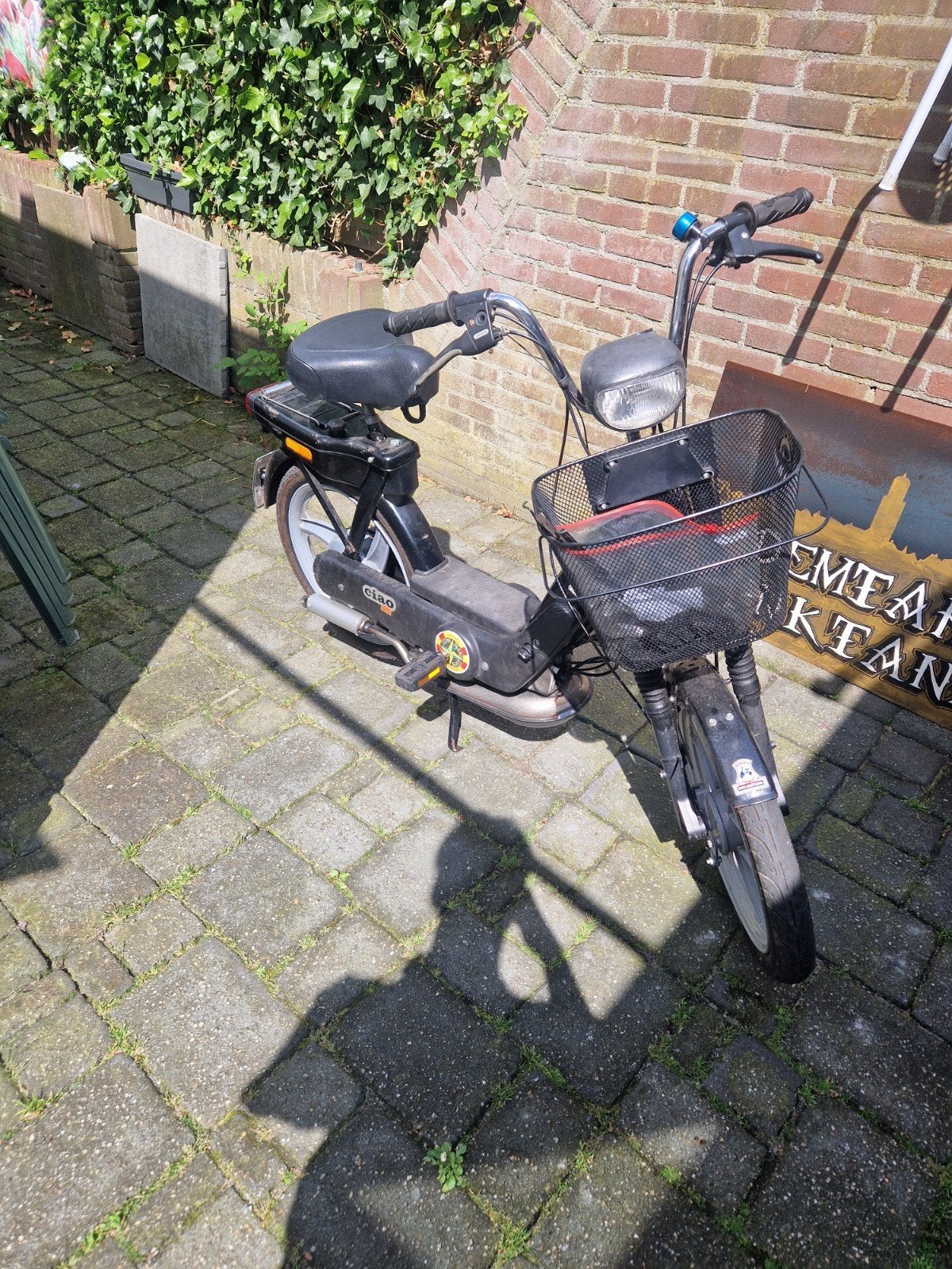 Vespa piaggio ciao blauw kentenken, Ophalen, Gebruikt, Tweetakt, Piaggio