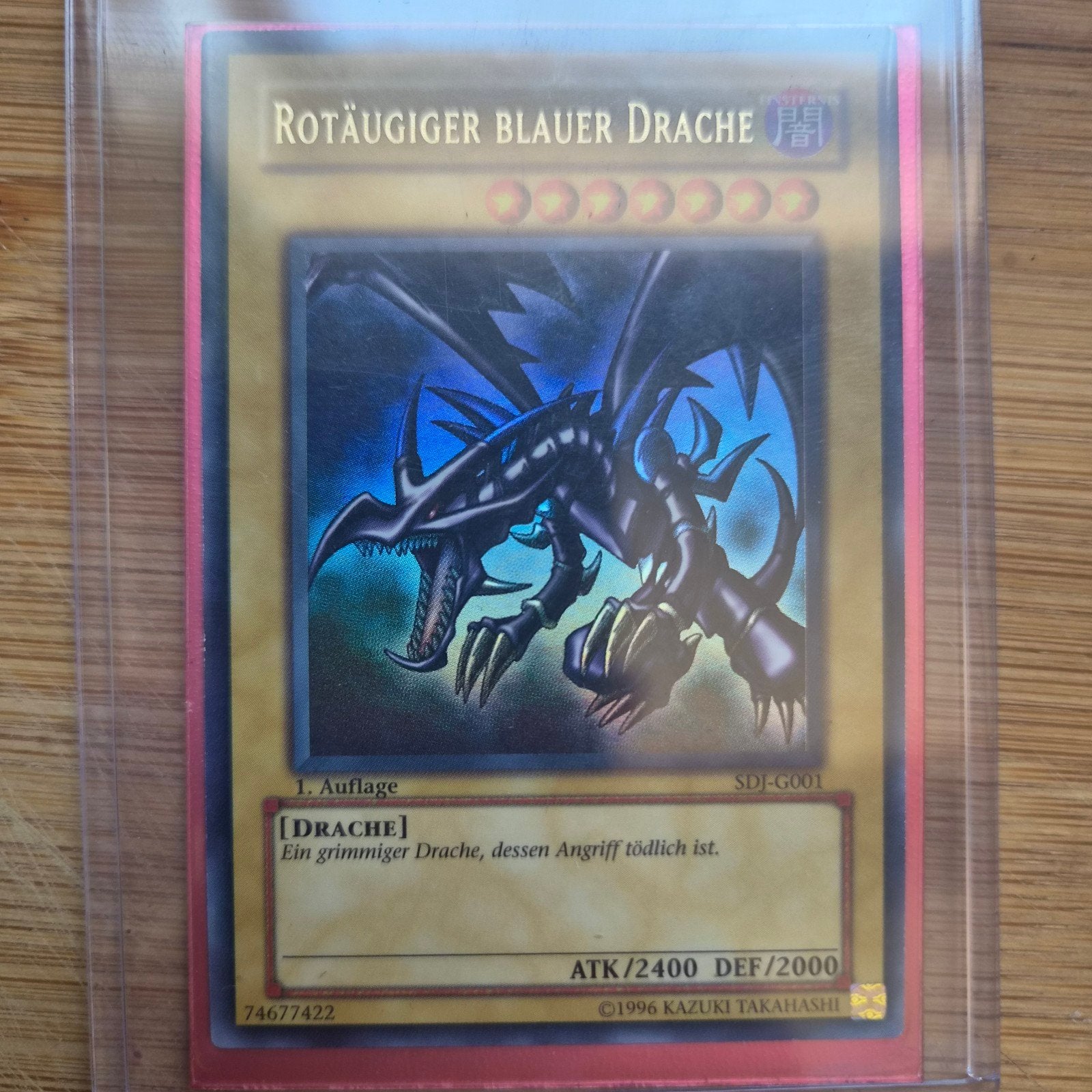 Yu-Gi-Oh! Rotäugiger Blauer Drache SDJ-G001 Near Mint, Ophalen of Verzenden, Nieuw