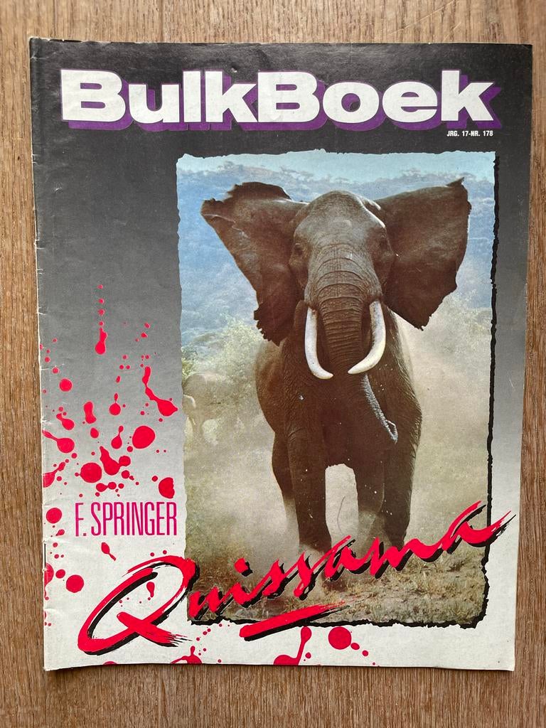 BulkBoek Quissama, een relaas van F. Springer  nr 178, Boeken, Ophalen of Verzenden, Gelezen, Overige typen
