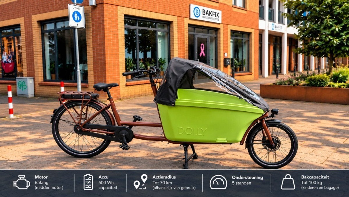 Prachtige Dolly bakfiets 750Wh, Gebruikt, -, -, Elektrisch