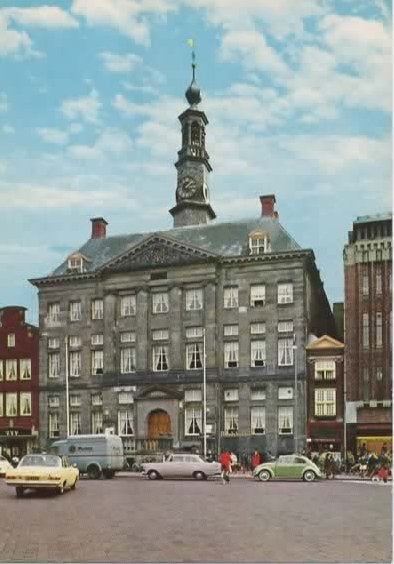 Den Bosch Stadhuis auto's VW OPEL, Verzenden, 1960 tot 1980, Ongelopen, Noord-Brabant