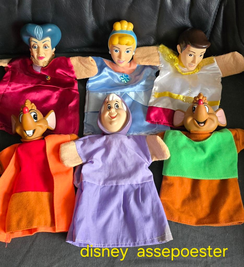 Poppenkast poppen, Ophalen of Verzenden, Assepoester of Belle, Beeldje of Figuurtje
