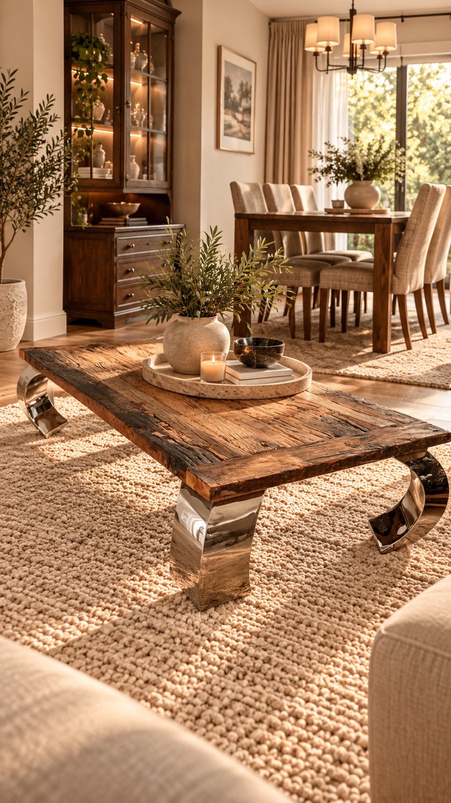 Eettafel salontafel set rofra home wagondelen railway, Ophalen, Gebruikt, 150 tot 200 cm, Eikenhout