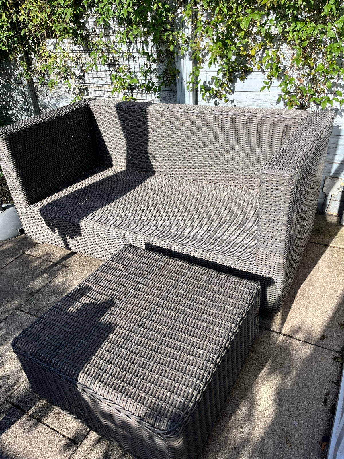 Loungeset met Kussens en Hocker, Ophalen, 5 zitplaatsen, Gebruikt, Loungeset