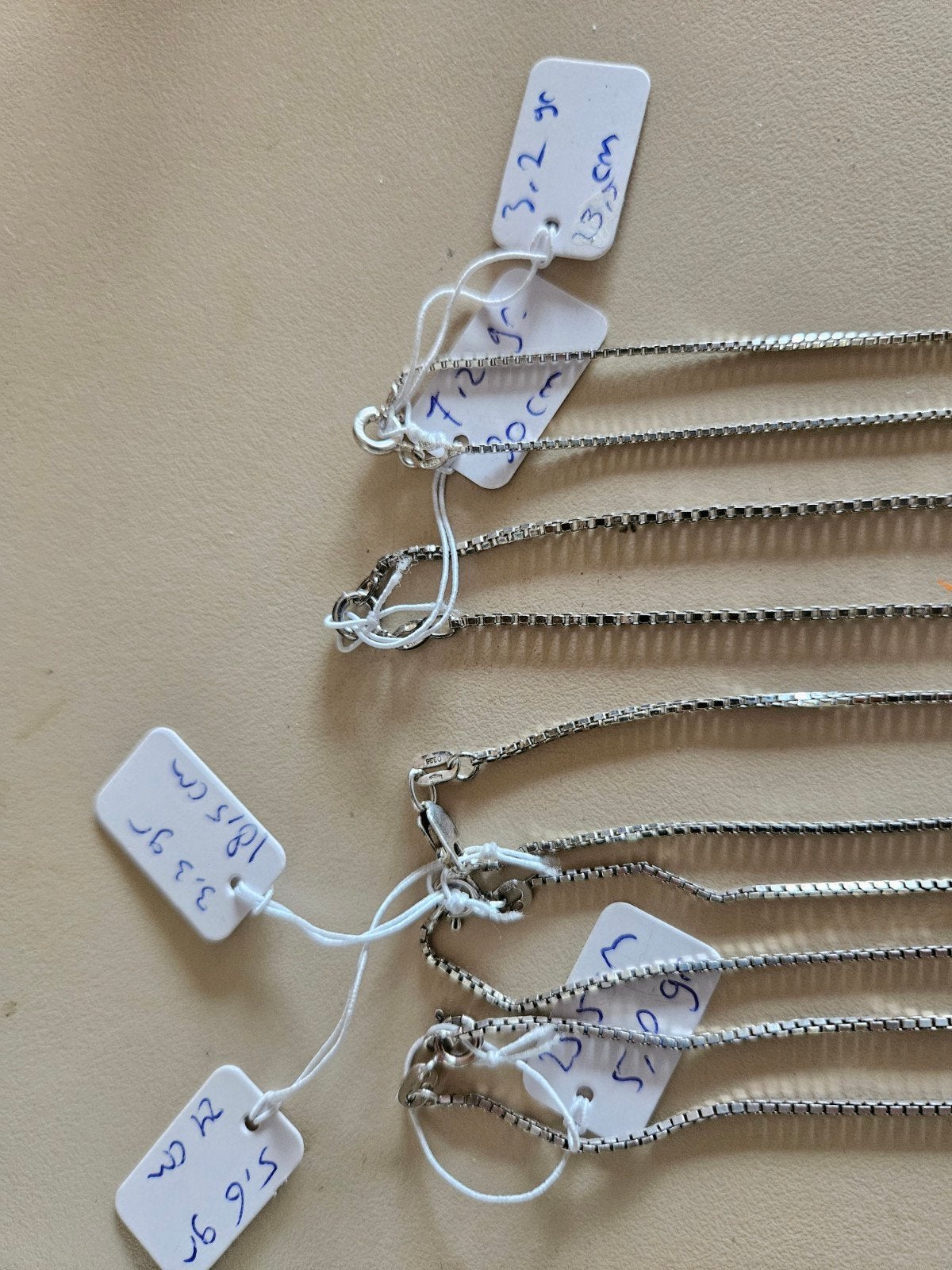 Lot zilveren 925 kettingen, Verzenden, Zilver, Ketting