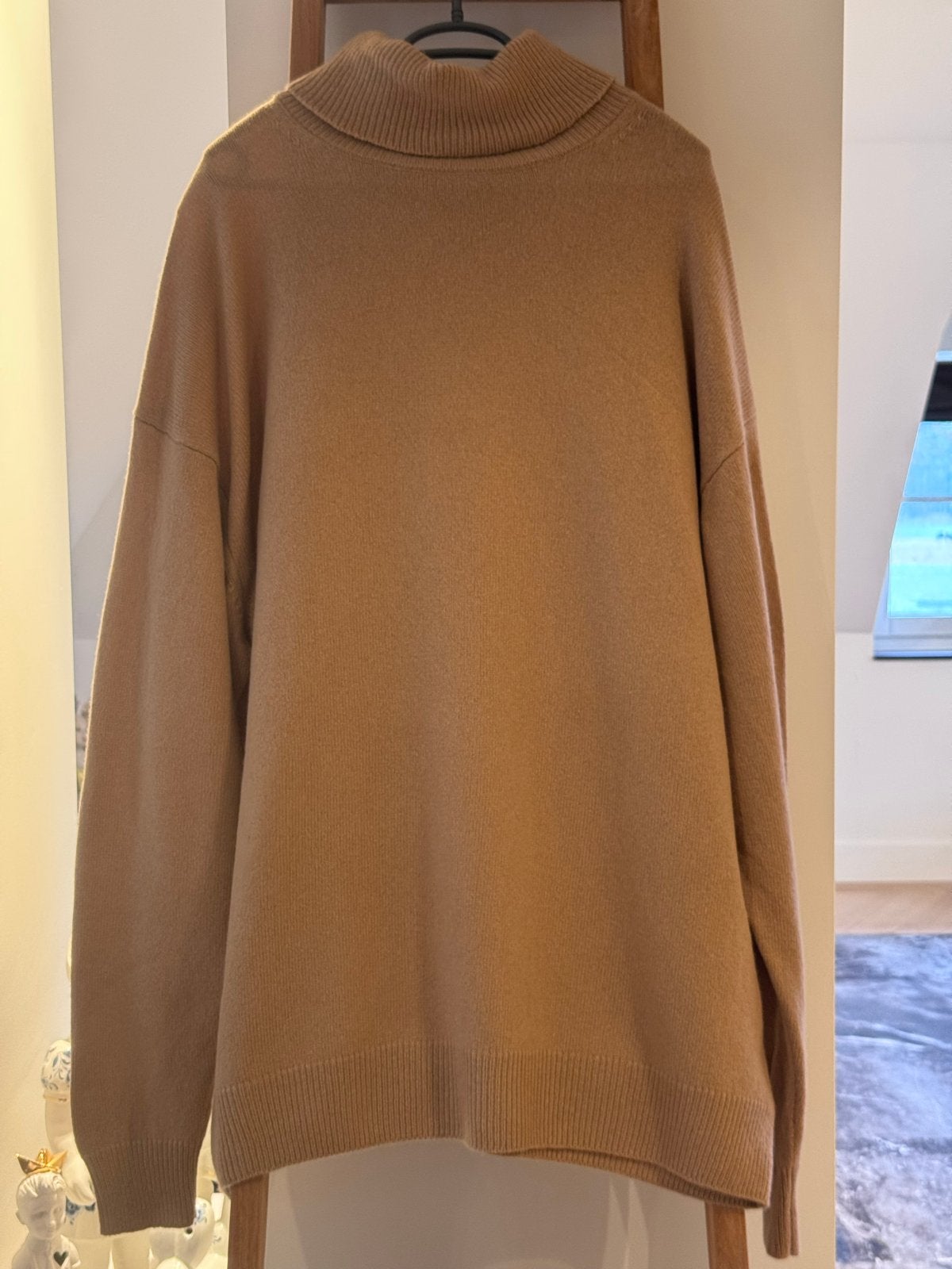 Dries Van Noten Merino Wol Coltrui - Maat M, Kleding | Dames, Verzenden, Zo goed als nieuw, Maat 38/40 (M), Beige
