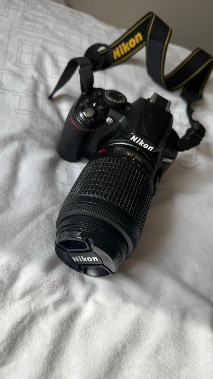 Nikon D3100 met 55-200mm lens, Audio, Tv en Foto, Fotocamera's Digitaal, Ophalen, Gebruikt, Spiegelreflex, Nikon
