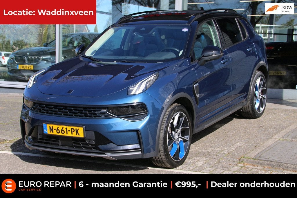 Lynk & Co 01 1.5 PANO-DAK NL-AUTO NAP!, Auto's, Lynk & Co, Automatische klimaatregeling, Euro 6, Blauw, 120 €/maand
