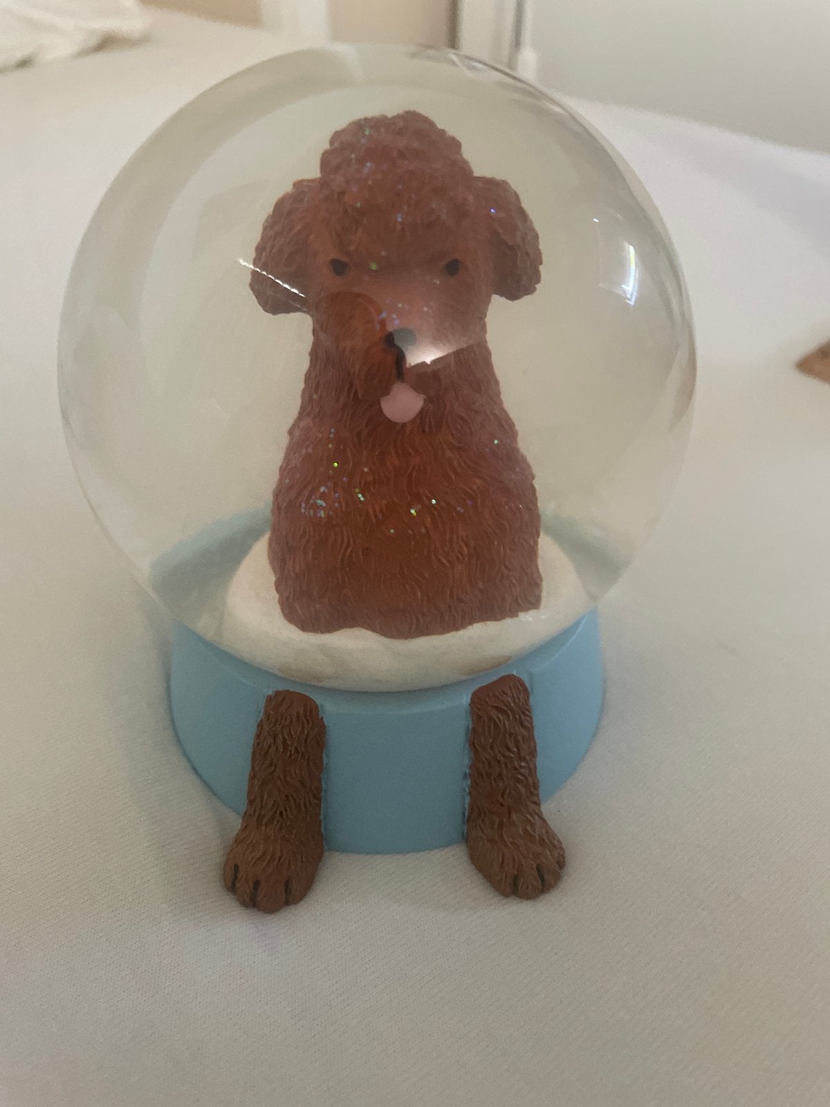 Leuke Honden Sneeuwbol - 9 cm hoog, Ophalen, Meerkleurig, Overige stijlen, Nieuw