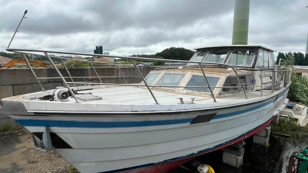 Motorboot 13 m restauratieproject met potentieel, Watersport en Boten, Motorboten en Motorjachten, Ophalen, Gebruikt, Binnenboordmotor