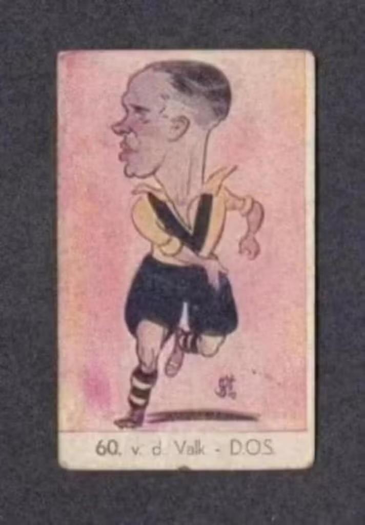 Voetbalplaatje Van der Valk DOS Utrecht 1949., Ophalen of Verzenden, Zo goed als nieuw