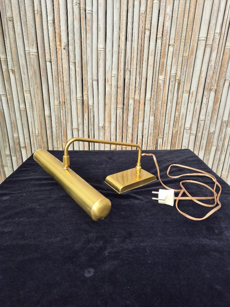 Pianolamp - Orgellamp - Leeslamp - Messing - 34,5 Cm Breed, Bureaulamp, Gebruikt, Overige merken, Goud