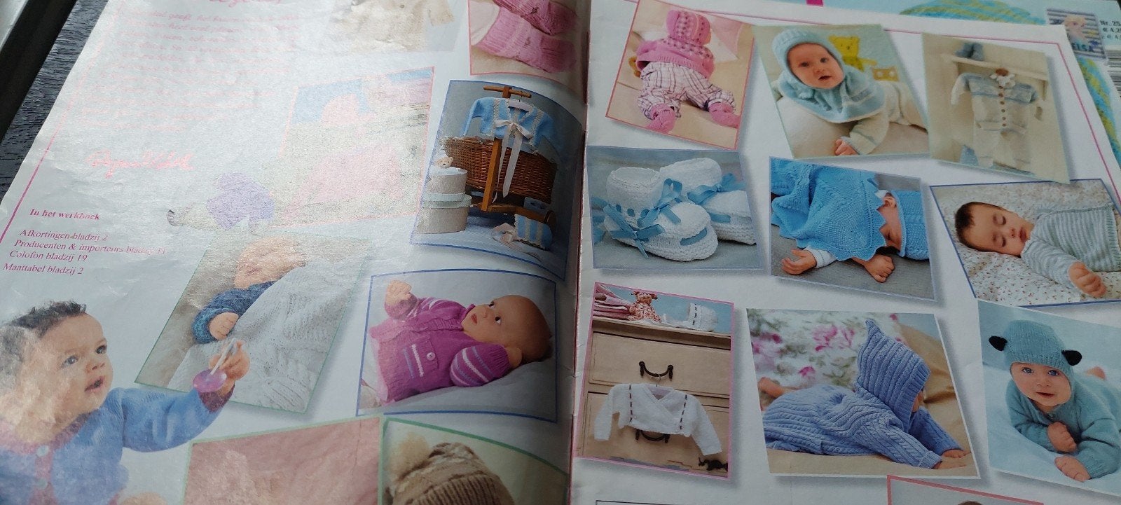 4 BABY BREIPATROON BLADEN, PATRICIA EN 1 JACQUELINE SPECIAL, Ophalen of Verzenden, Gebruikt, Breien of Haken, Patroon of Boek