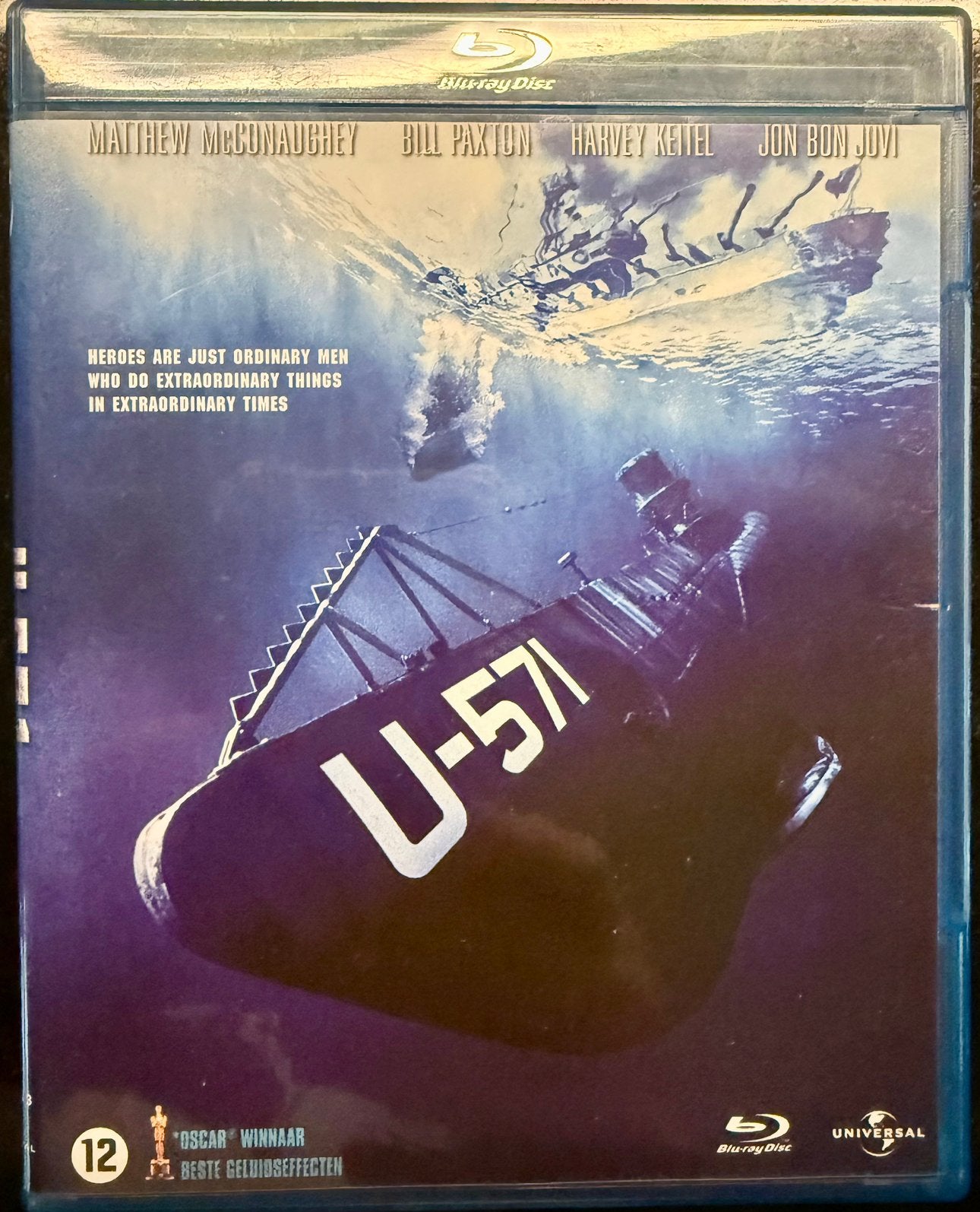 U-571 Blu-ray - Nederlandse Ondertitels - WO II -, Ophalen of Verzenden, Zo goed als nieuw