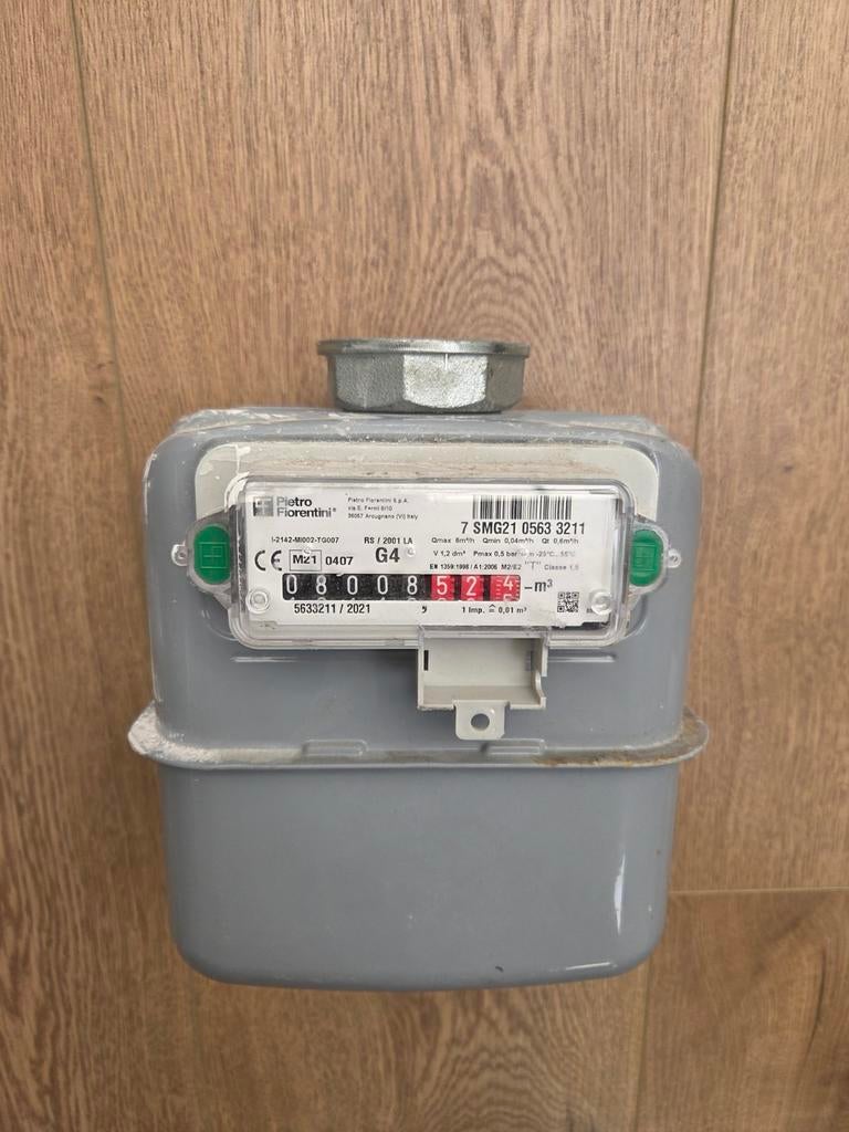 Gasmeter G4 - Pietro Fiorentini, Ophalen of Verzenden, Gebruikt