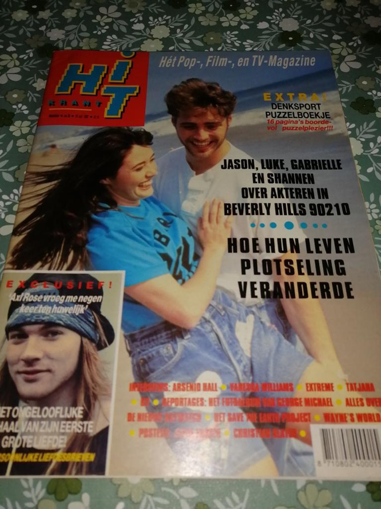 Hitkrant - 25 juli 1992, Ophalen of Verzenden, Muziek, Film of Tv