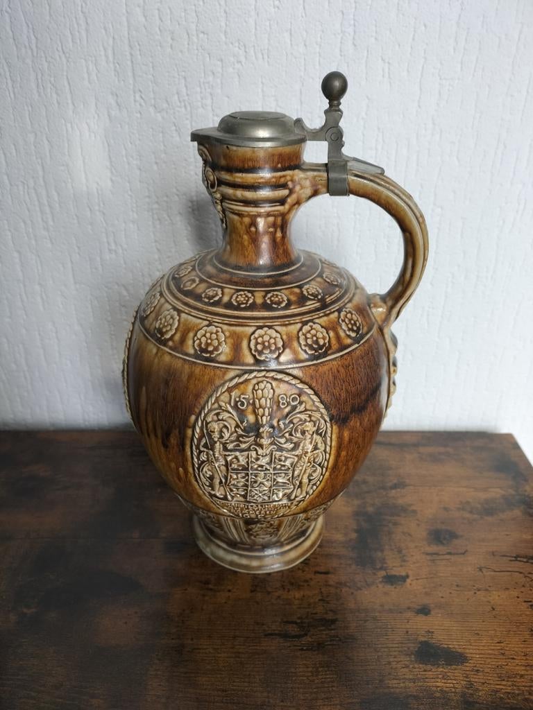 Antieke steengoed Baardman Kruik, Ophalen of Verzenden