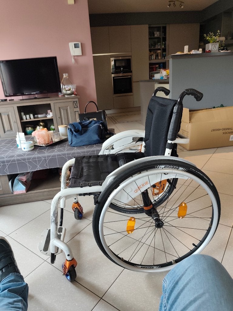 actieve rolstoel, Diversen, Ophalen, Inklapbaar, Gebruikt, Duwrolstoel