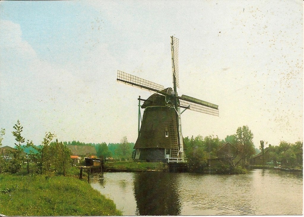 Ansichtkaart Molen De Kat, Uitgeest., Verzamelen, Ansichtkaarten | Nederland, Ophalen of Verzenden, 1980 tot heden, Ongelopen