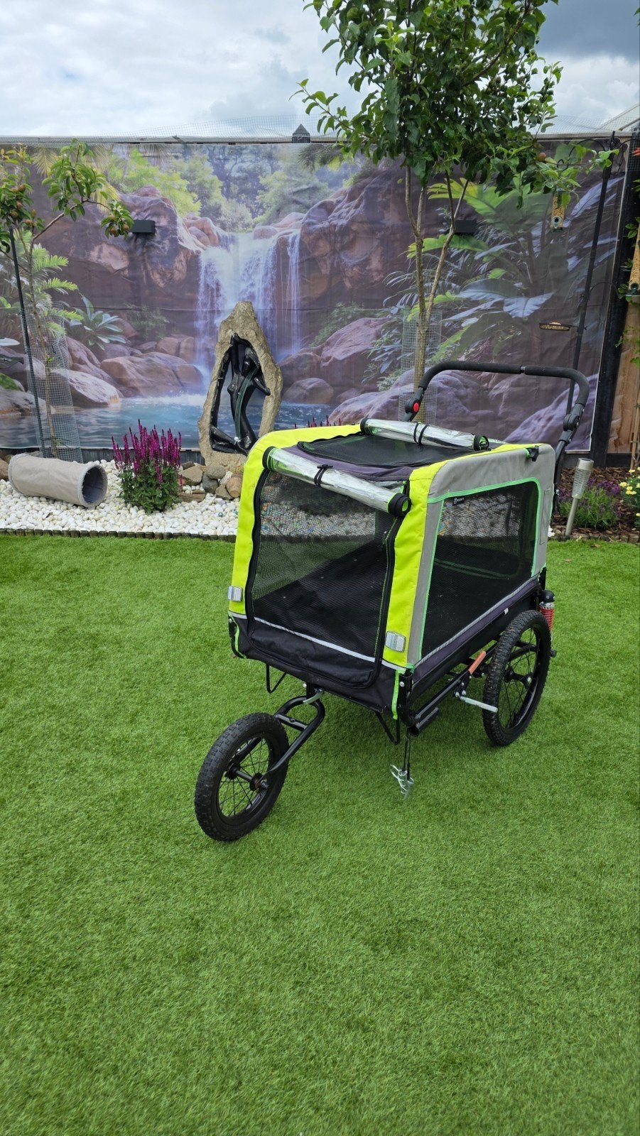 Honden fiets en wandelkar, Ophalen, Gebruikt