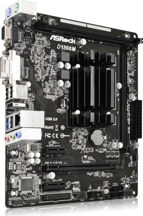ASRock D1800M - Dual Core J4005 geïntegreerd moederbord, DDR3, Ophalen of Verzenden, Bijsterhuizen 1111 , Nijmegen Gelderland, NL