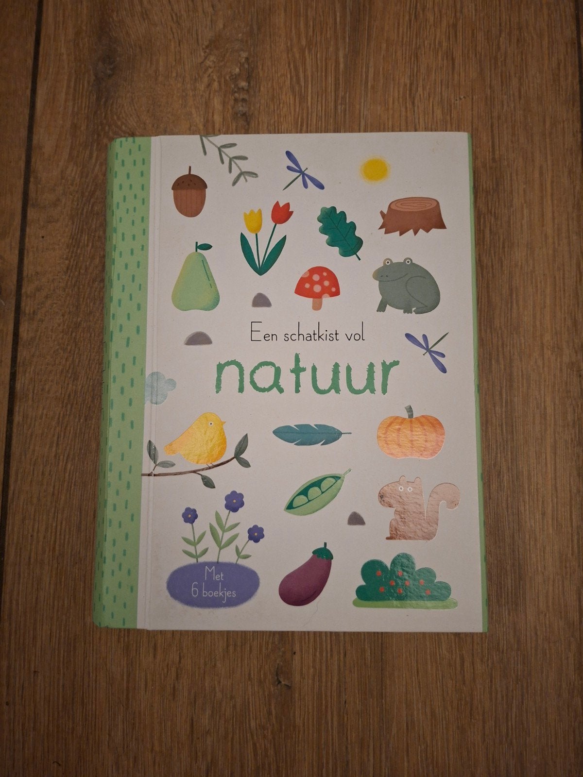 Een Schatkist Vol Natuur - met 6 Kartonnen Boekjes., 2 tot 3 jaar, Uitklap-, Voel- of Ontdekboek, Ophalen, Gelezen