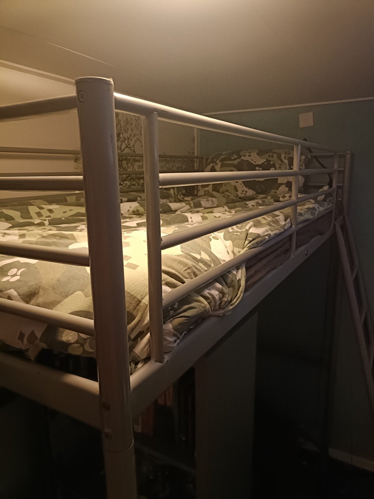 Hoogslaper (metalen bedframe), Ophalen, Gebruikt, Eenpersoons, 90 cm