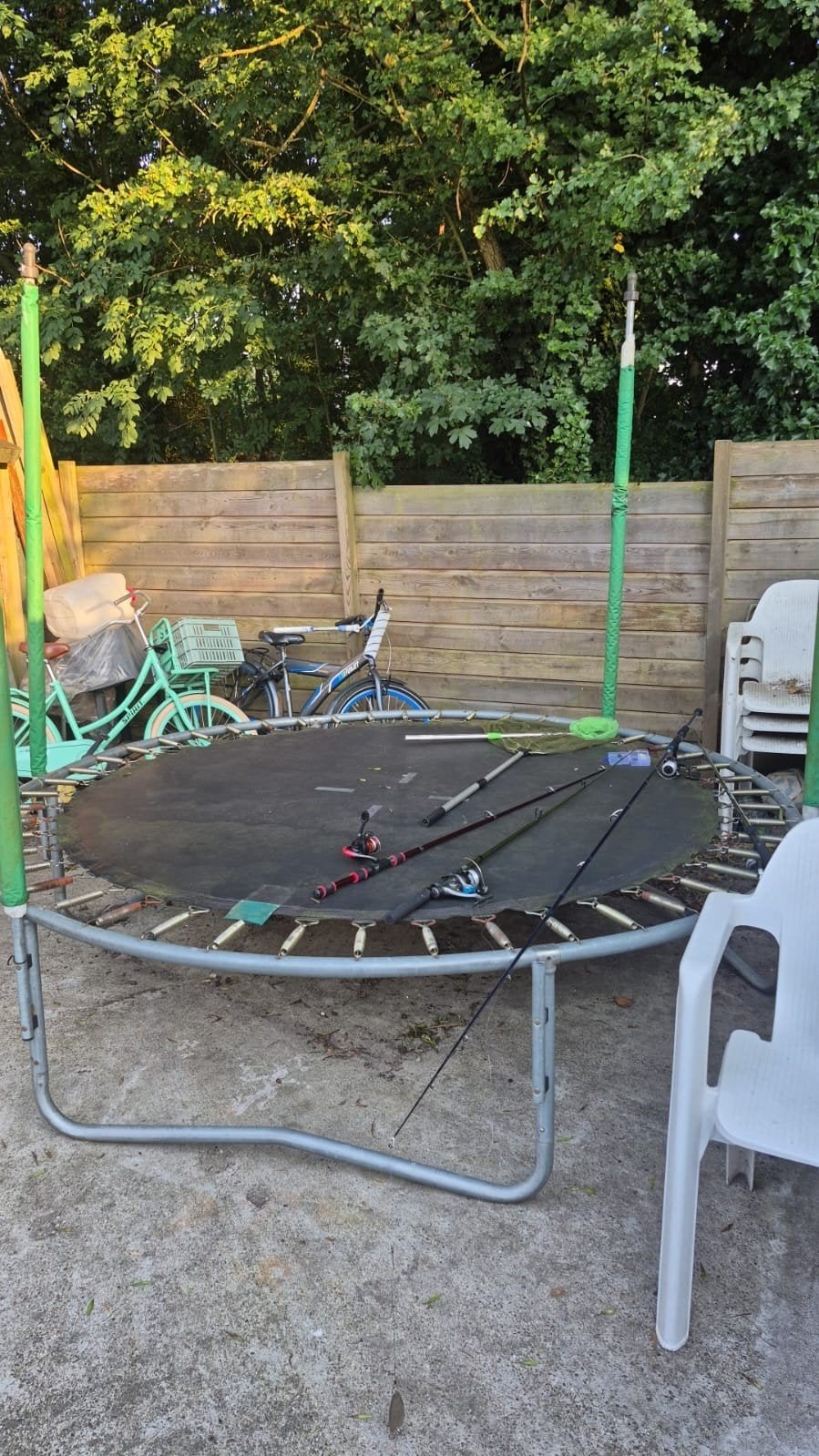 GRATIS TAMPOLINE ,IN NIEUWEGEIN OPHALEN, Ophalen of Verzenden, Gebruikt