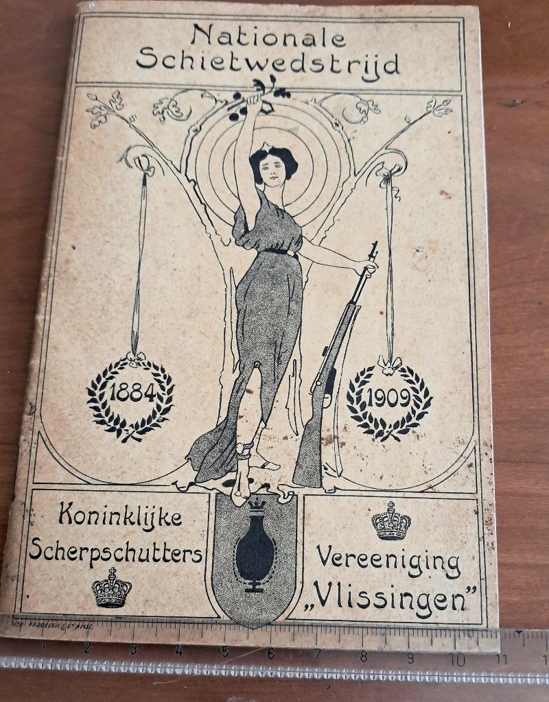 Koninklijke scherpschuttersvereniging Vlissingen 1909, Verzamelen, Ansichtkaarten | Nederland, Ophalen of Verzenden, Voor 1920