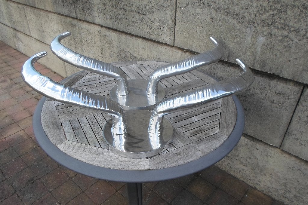 Pols Potten Buffel Horens Aluminium, Metaal, Zilver, Decoratieobject, Ophalen of Verzenden