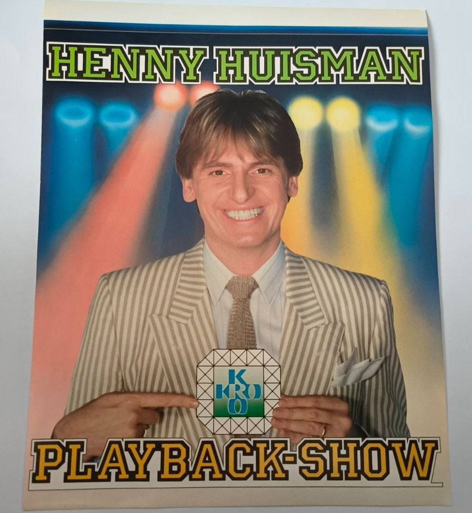 Sticker Henny Huisman ( KRO playback-show), Verzamelen, Ophalen of Verzenden, Zo goed als nieuw, Film, Tv of Omroep