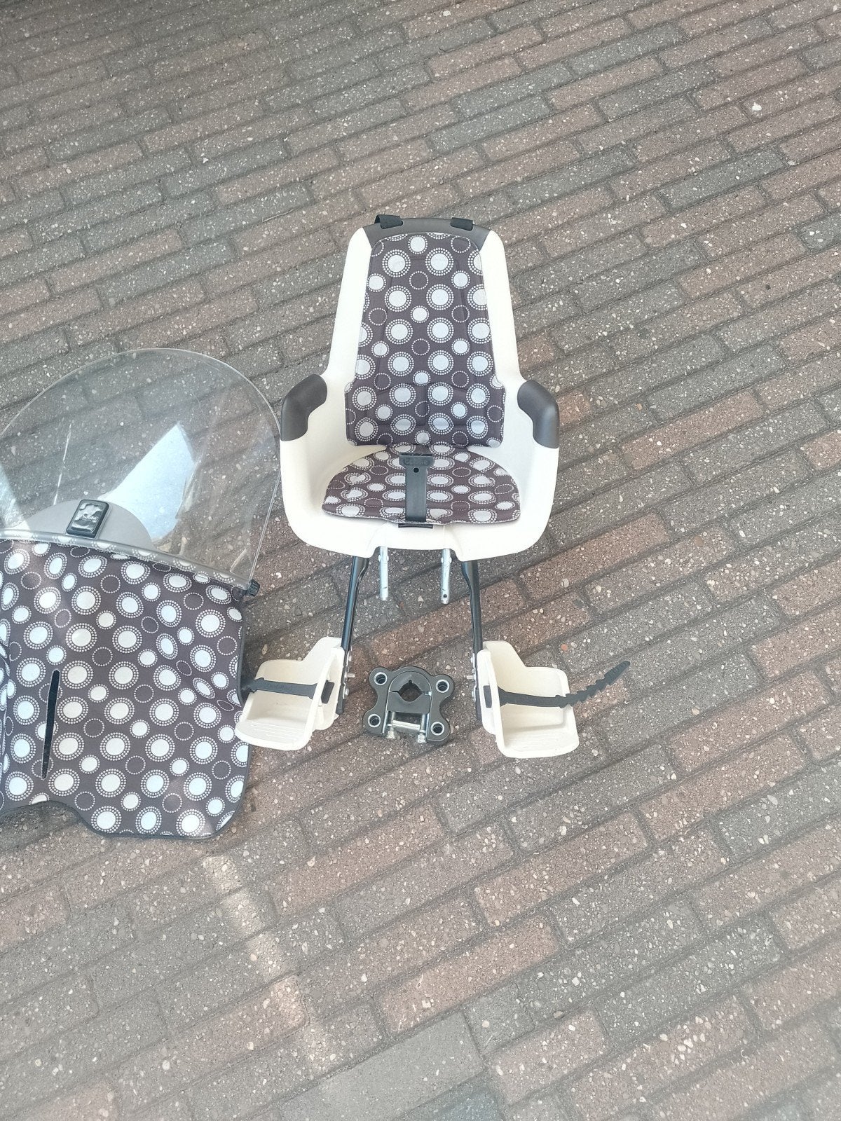 Bobike fietsstoeltje met scherm, Ophalen, Zo goed als nieuw