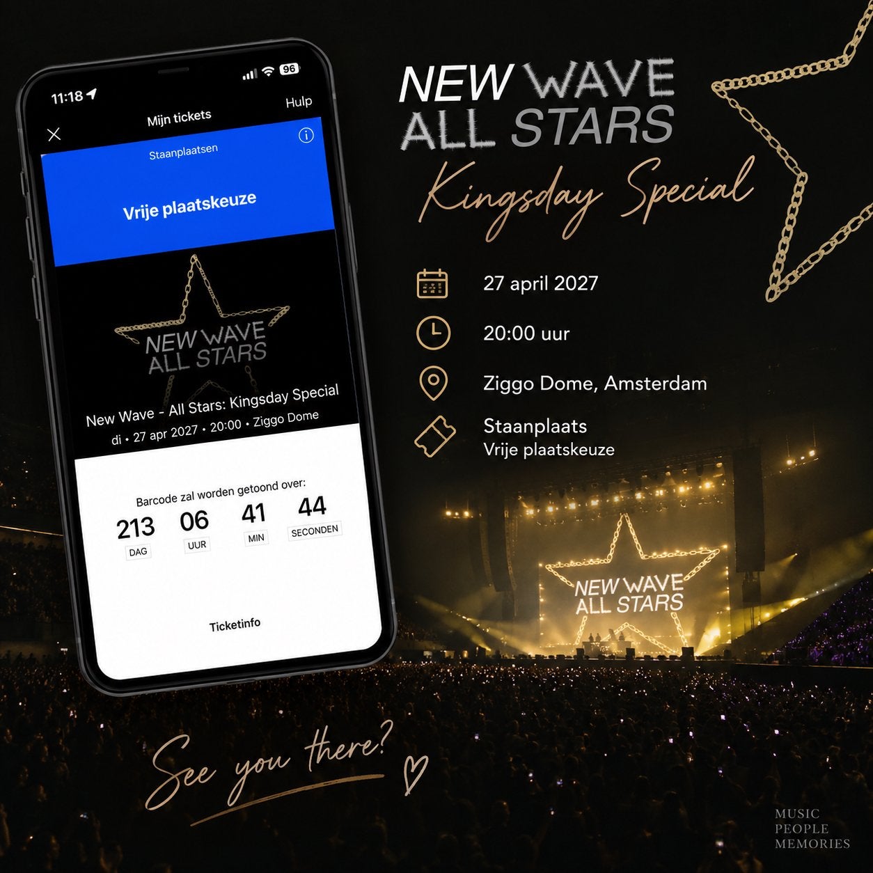 New Wave All Stars - Kingsday Special | Ziggo Dome️, Eén persoon