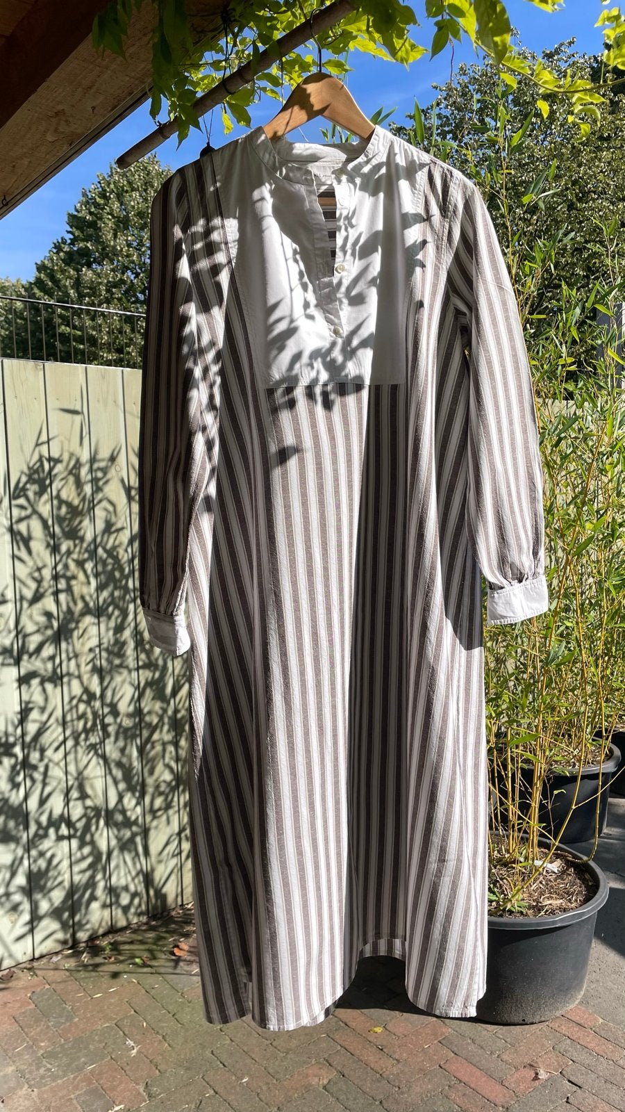 Skall Studio Vienna Shirtdress - Gestreepte Jurk, Wit, Ophalen of Verzenden, Zo goed als nieuw, Maat 36 (S)