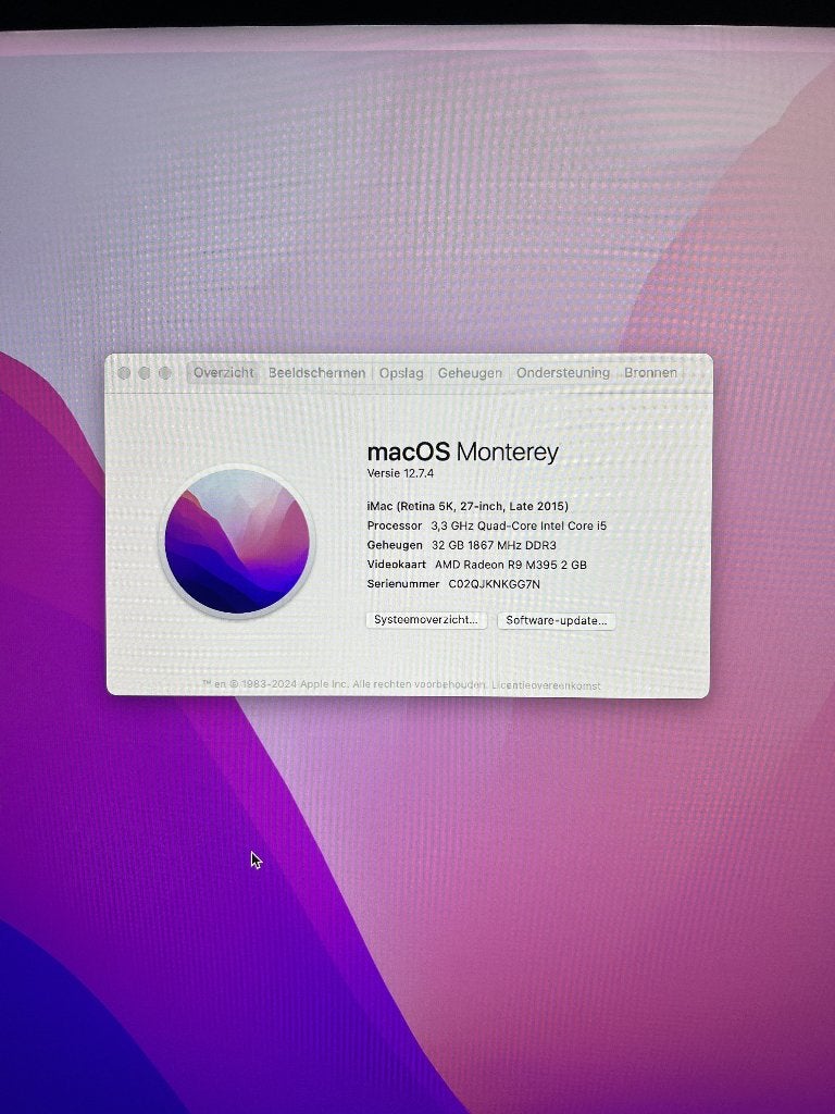 Apple iMac 27" Retina 5K 32GB!! late2015 keybord&magicmouse, Ophalen, HDD en SSD, 32 GB, IMac