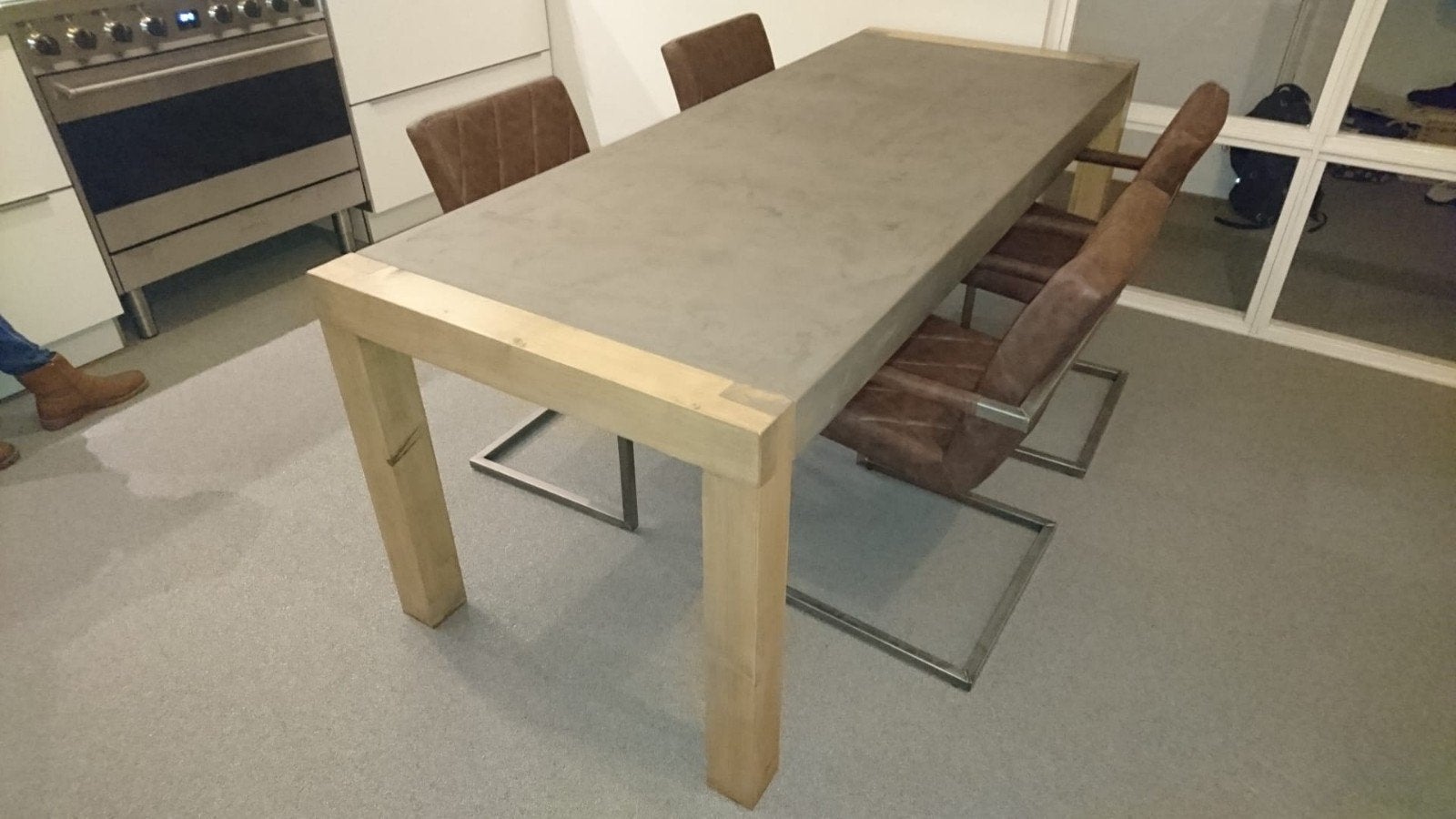 Eettafel, Huis en Inrichting, Ophalen, Gebruikt, Rechthoekig, 50 tot 100 cm