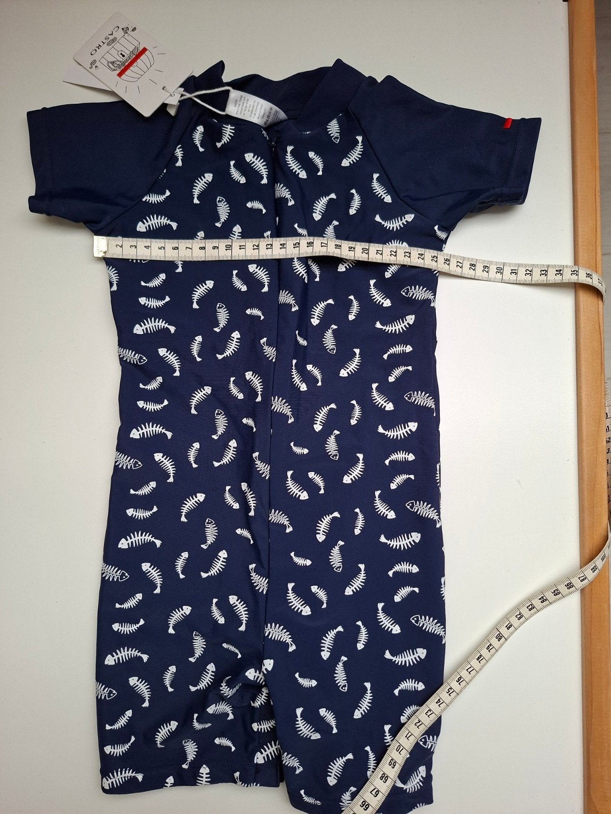 Nieuw UV-zwempakje voor baby's met vissenprint, Castro, Nieuw, Ophalen of Verzenden, Maat 86